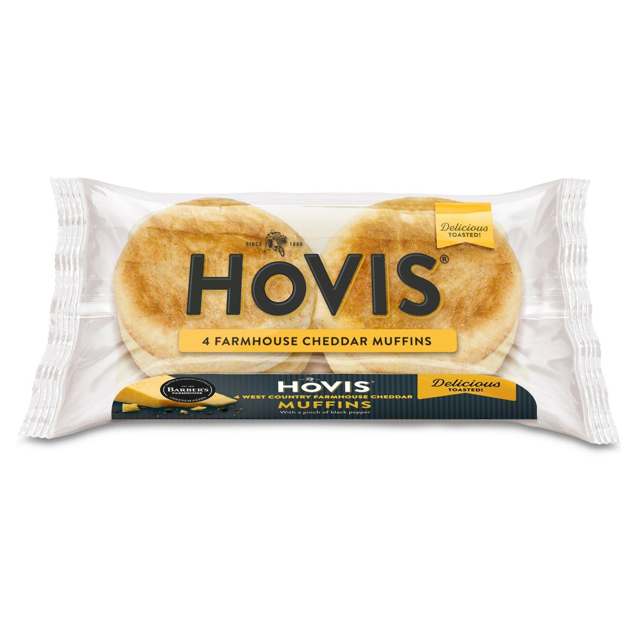 Hovis West Country Farmhouse Cheddar Muffins 4pk