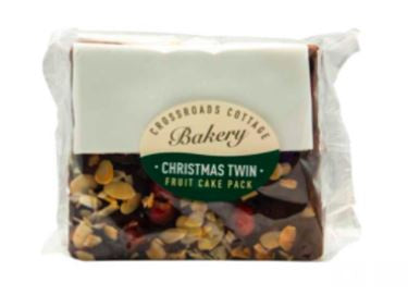 Original Cake Co Iced Rich Fruit Slab & Cherry Almond Rich Fruit Cake Twin Pack