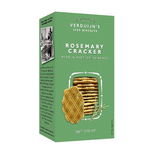 Verduijn's Rosemary Crackers with Sea Salt 75g