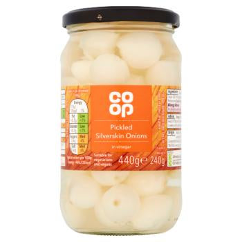 Co-op Pickled Silverskin Onions 440g