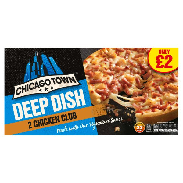 Chicago Town Deep Dish Chcken & Bacon Club 2 x 156g