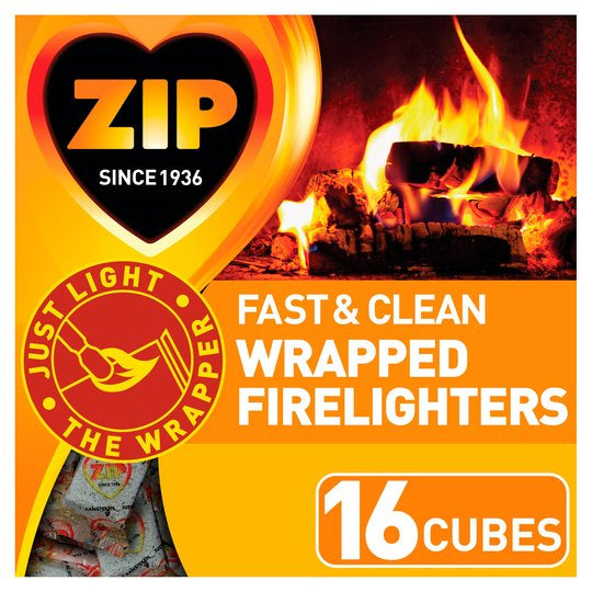 Zip Wrapped Fire Lighters 16pk