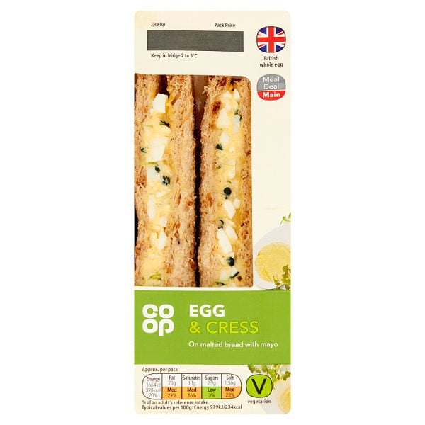 Co op Egg Mayo & Cress Sandwich