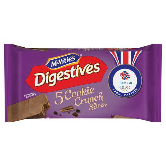 McVities Digestive Cookie Crunch Slices 5pk