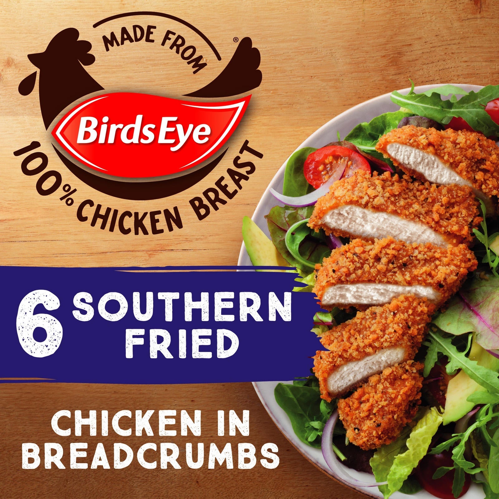 Birds Eye 6 Southern Fried Chicken In Breadcrumbs 540g