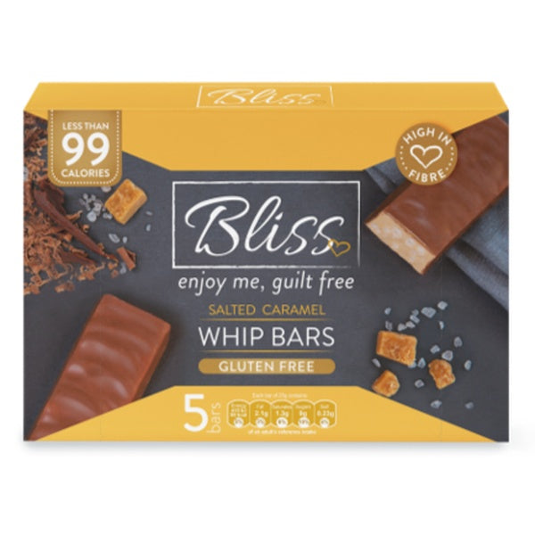 Bliss Salted Caramel Whip Bars Gluten Free 5x25g