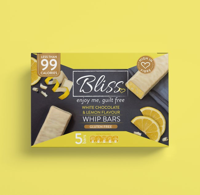 Bliss White Chocolate & Lemon Whip Bars 5 x 25g