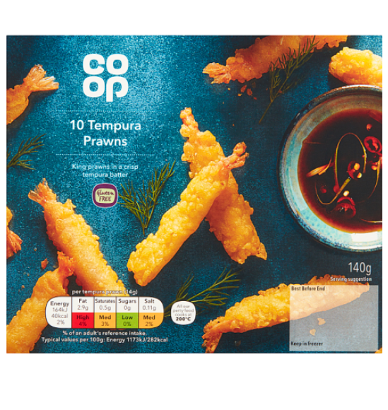 Co op Tempura Prawns 10pk