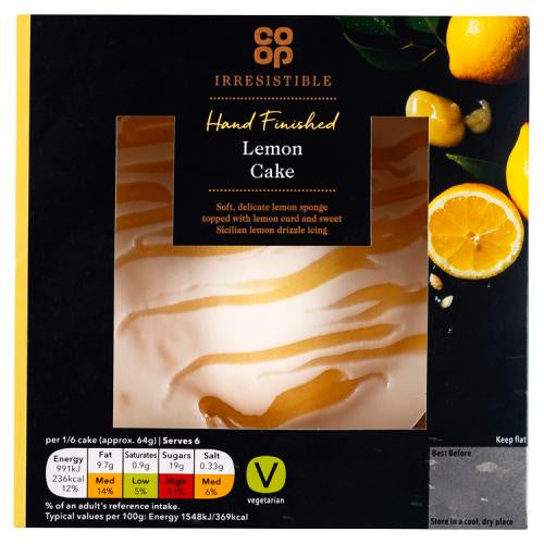 Co op Irresistible Lemon Cake (Serves 6)