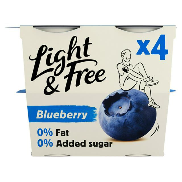 Light & Free Greek Style Blueberry Yogurt 4 x 115g