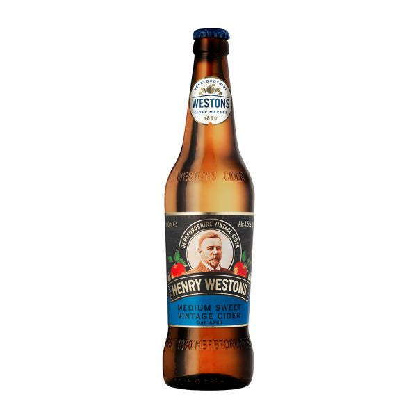 Henry Westons Medium Sweet Vintage Cider 500ml