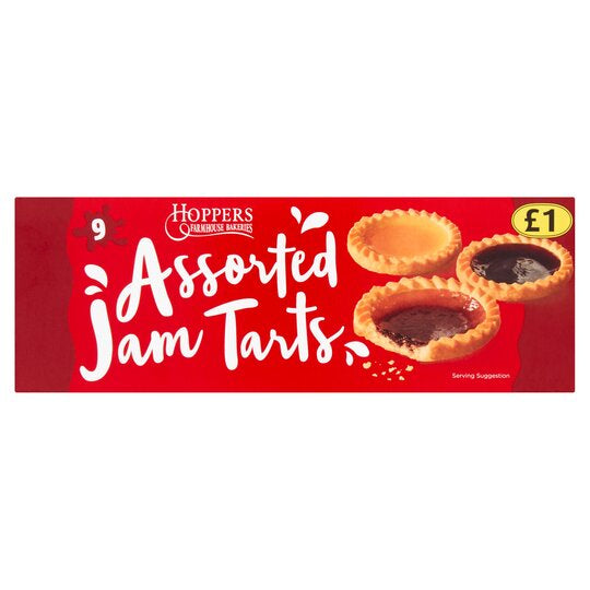 Hoppers Assorted Jam Tarts 9pk