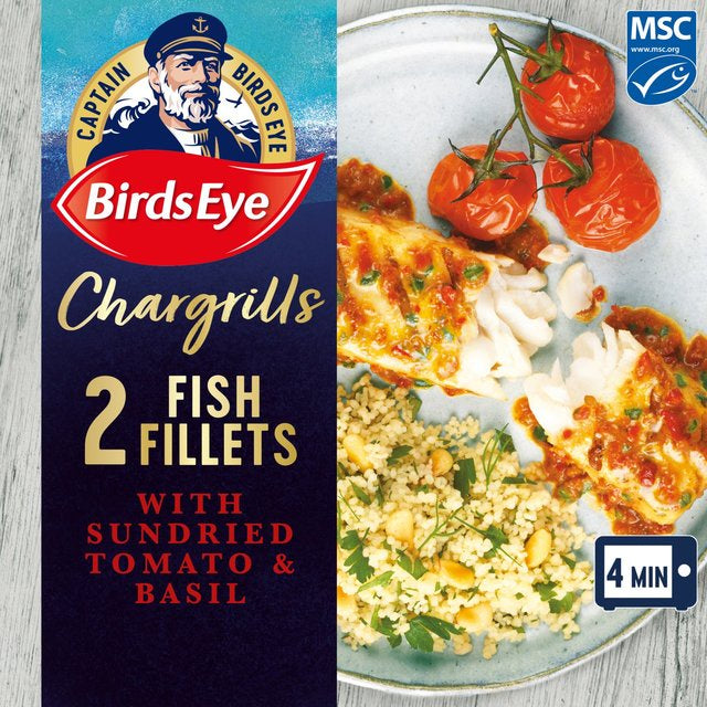 Birds Eye 2 Fish Fillets Tomato & Basil Chargrills