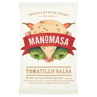 Manomasa Tomatillo Salsa Corn Chips 160g