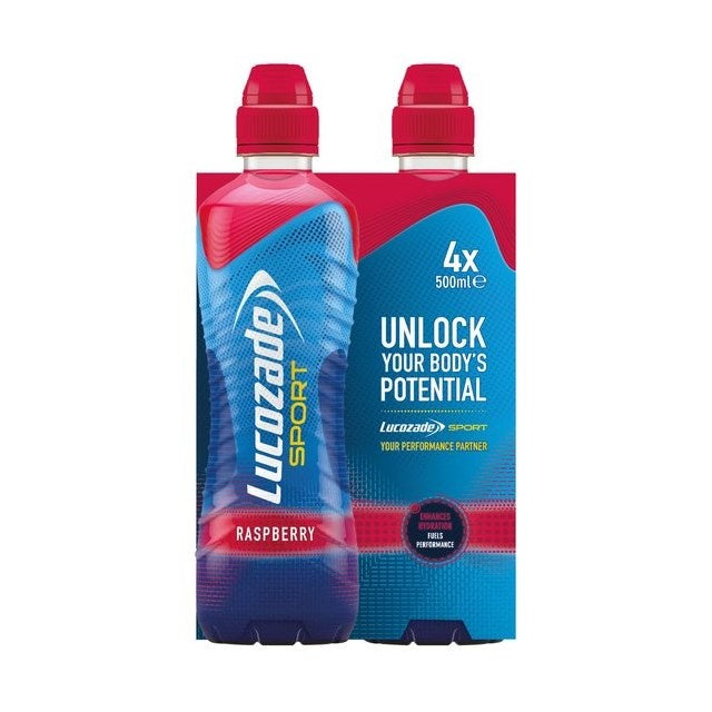 Lucozade Sport Raspberry 4 x 500ml