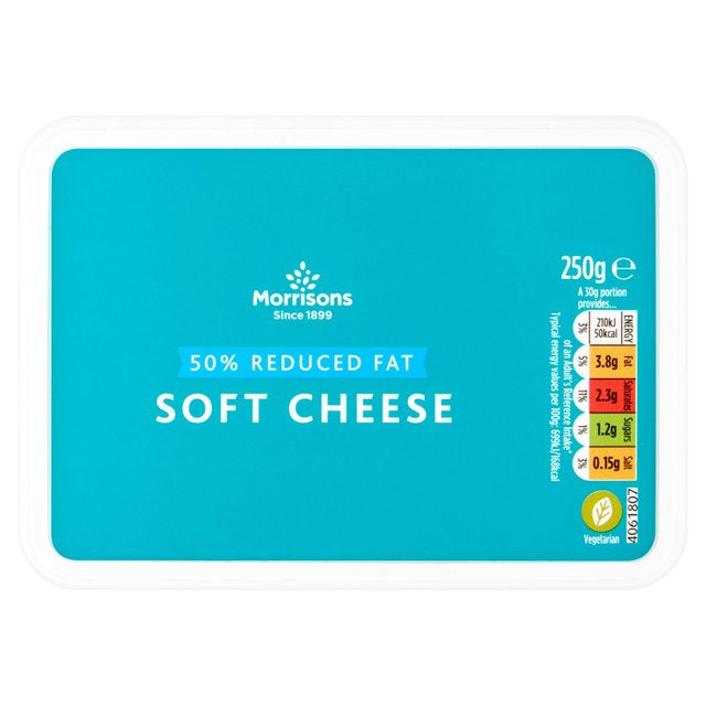 Morrisons 50% Reduced Fat Plain Soft Cheese 200g