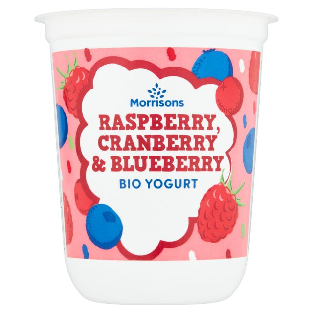 Morrisons Raspberry Cranberry & Blueberry Yoghurt 450g