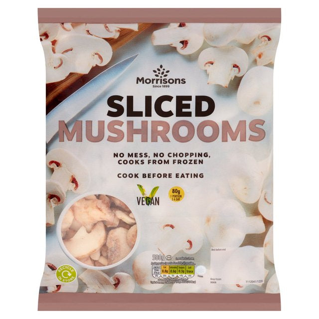 Morrisons Sliced Mushrooms 500g