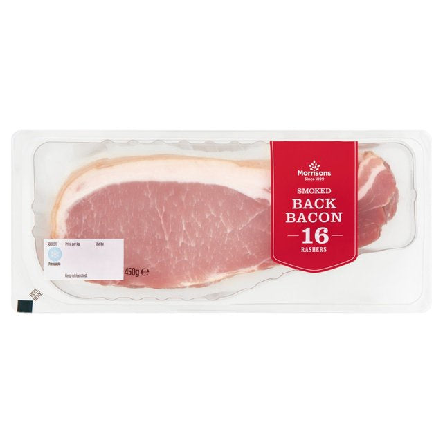 Morrisons Smoked Back Bacon 16 Slices 500g