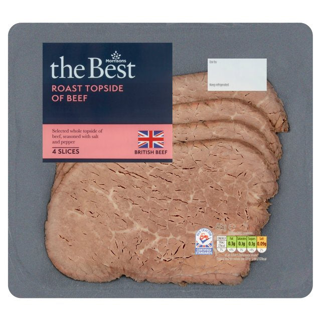 Morrisons The Best Finely Sliced Topside of Beef 80g