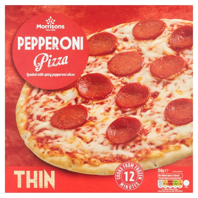 M Thin Crust Pepperoni Pizza 314g