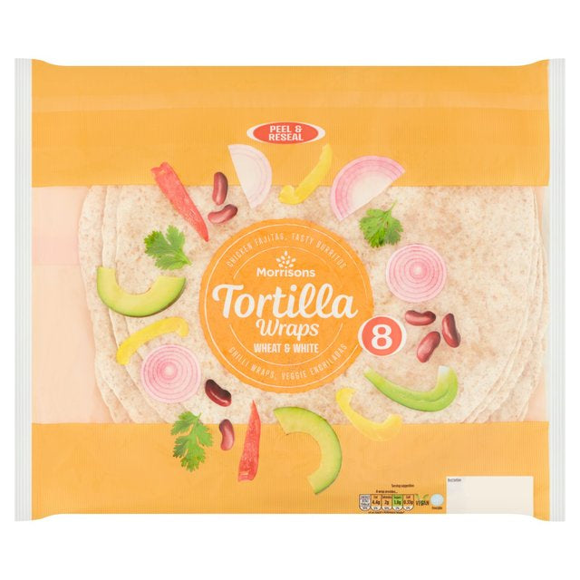 Morrisons Plain Tortillas Wraps 8pk