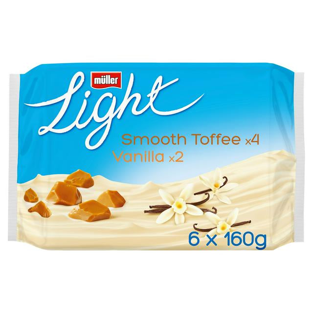 Muller Light Toffee & Vanilla 6x160g