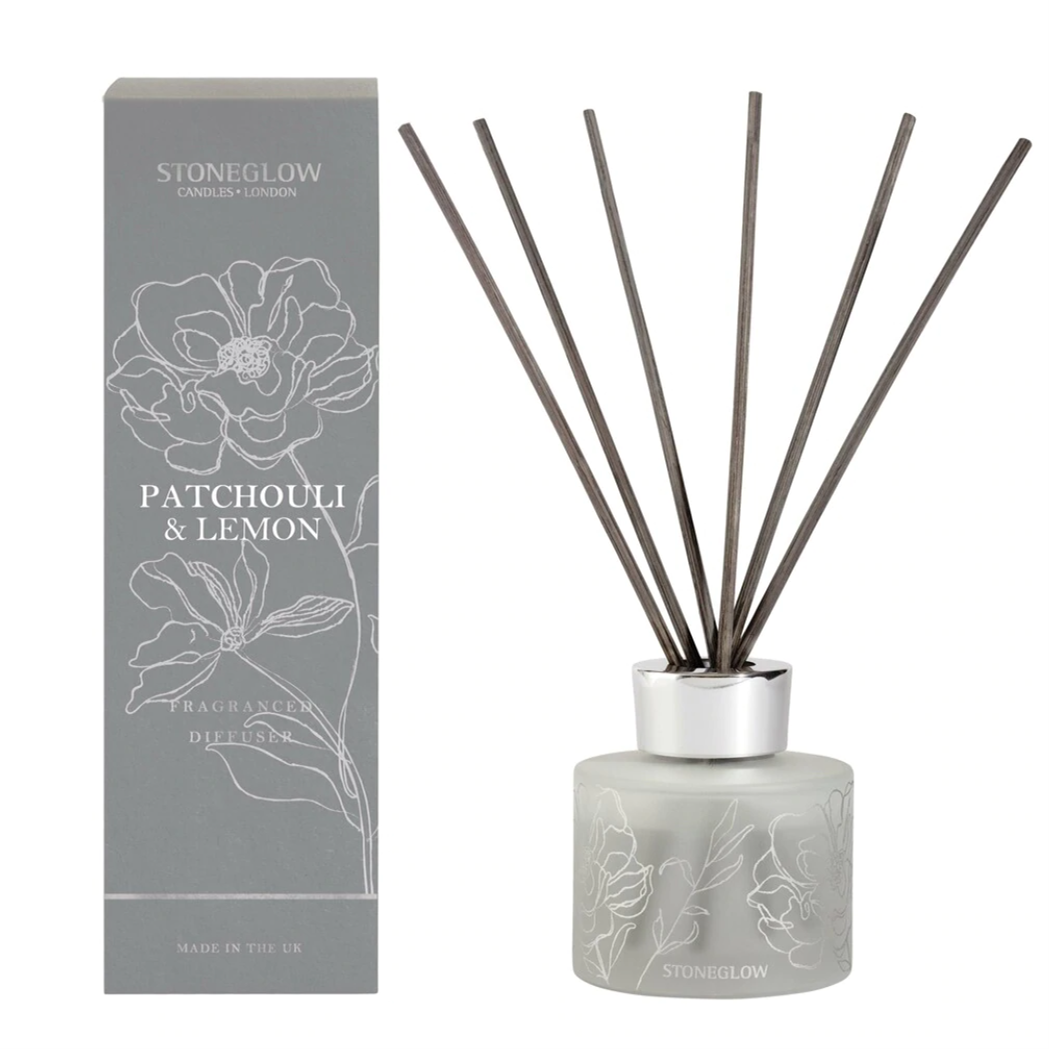 Day Flower - Patchouli & Lemon Diffuser 120ml (Dark Grey)