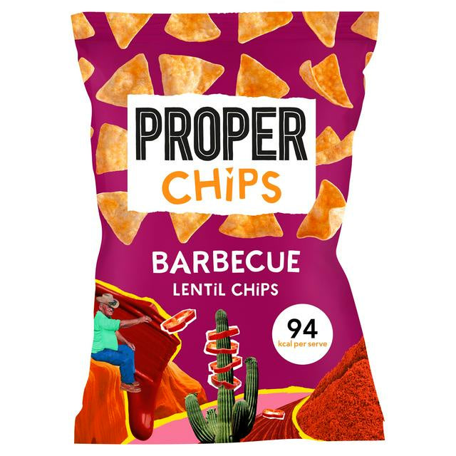 Properchips Barbecue Lentil Chips 85g