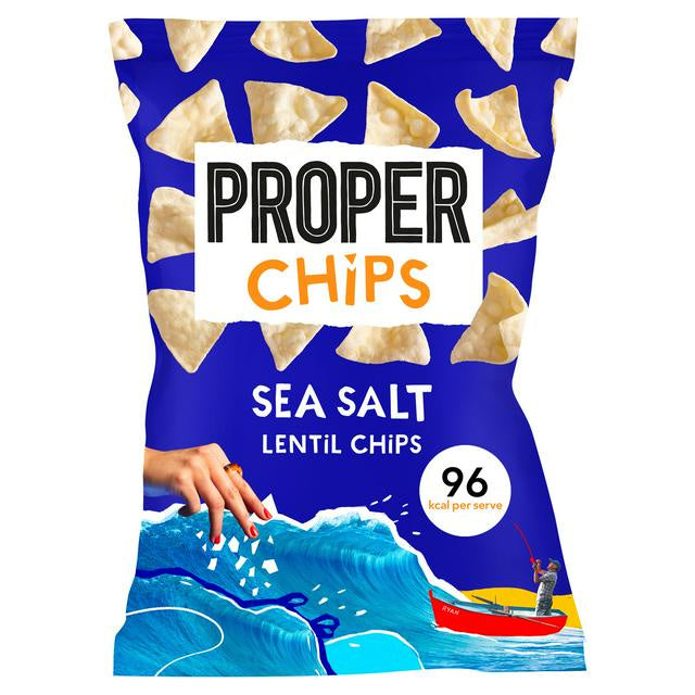 Properchips Sea Salt Lentil Chips 85g