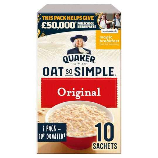 Quaker Oat So Simple Original 10 Sachets 270g