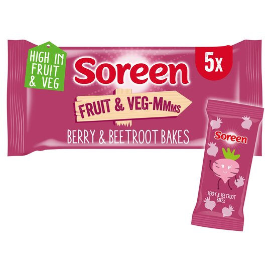 Soreen Fruit & Vegmmms Berry & Beetroot Bakes 5pk