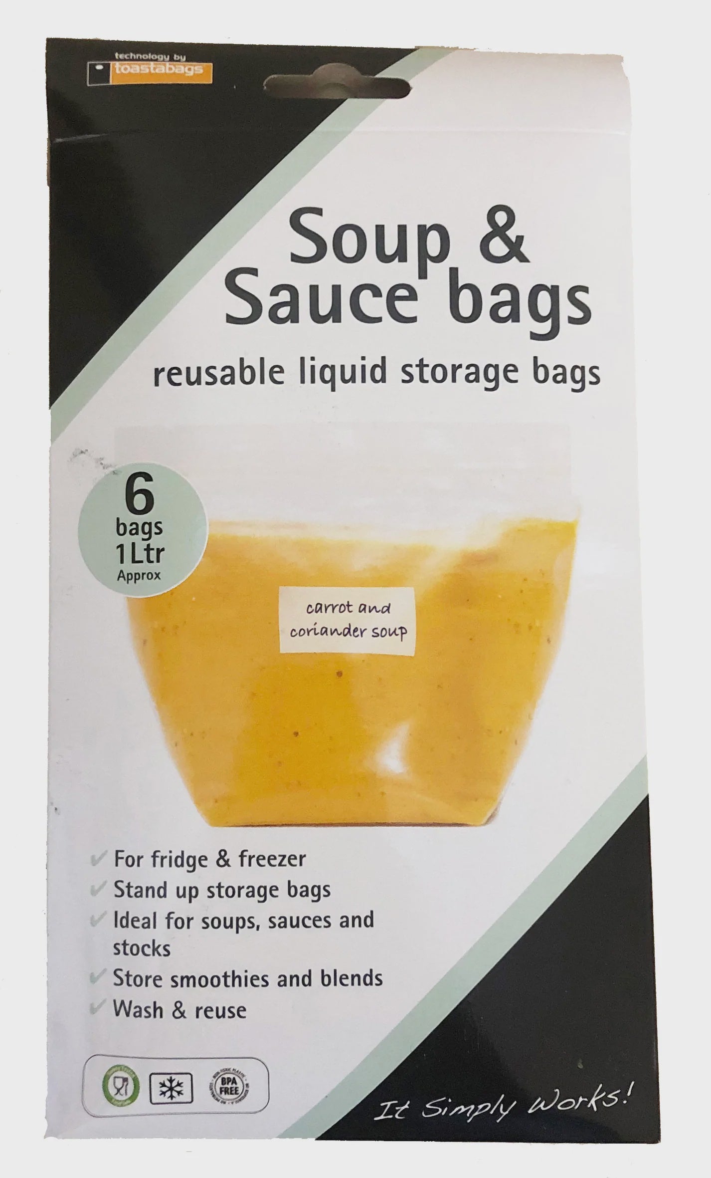 Soup & Sauce Bags 1ltr 6pk