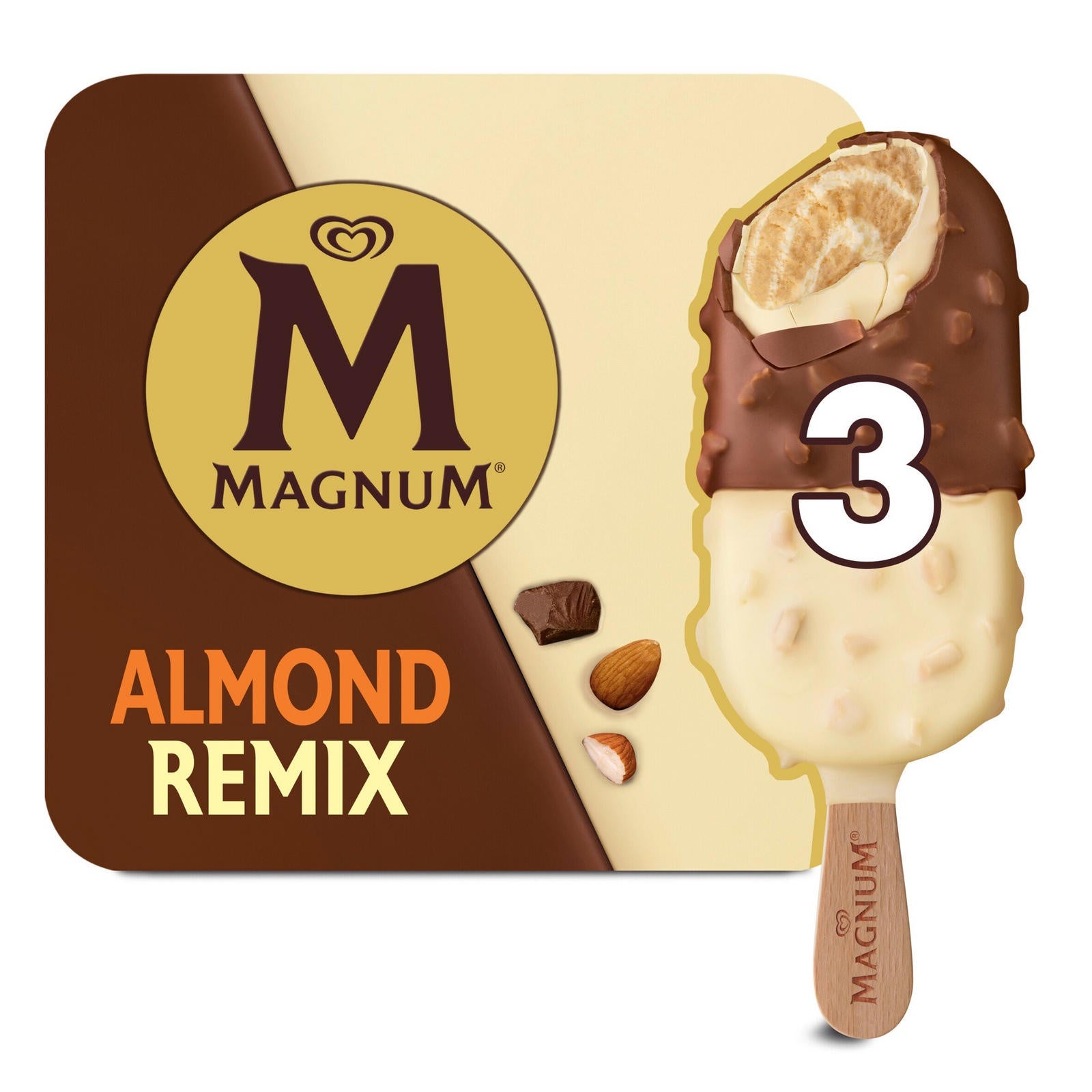 Walls Magnum Almond Remix 3pk