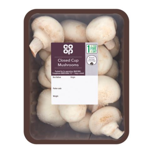 Co op Closed Cup Mushrooms 300g