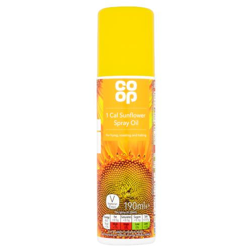 Co op Sunflower Spray Oil 190ml