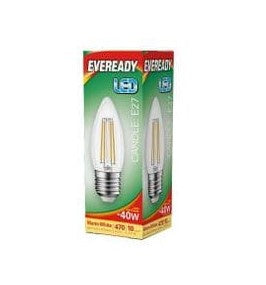 Eveready LED Filament Candle 470LM E27 ES 4W 2700K