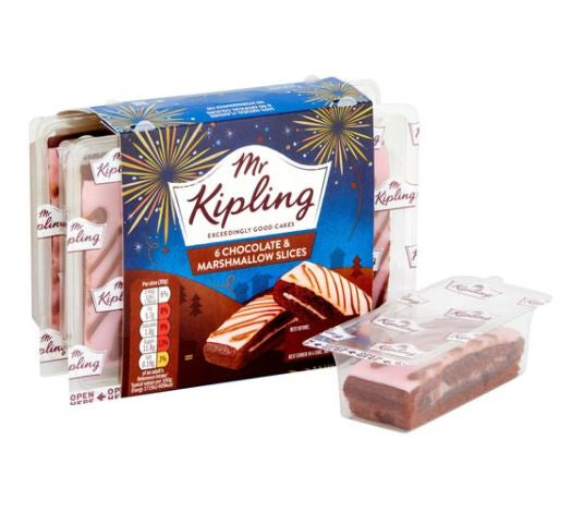 Mr Kipling Hot Chocolate & Marshmallow Slices 6pk