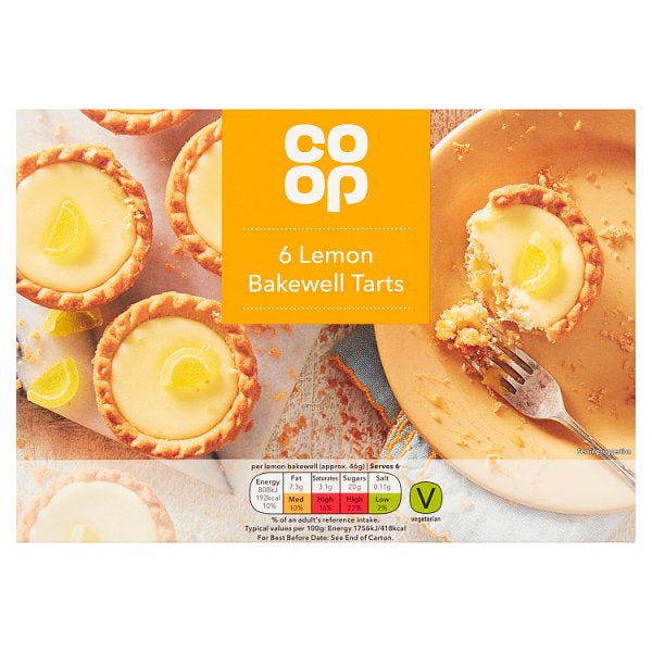 Co op Lemon Bakewells 6pk