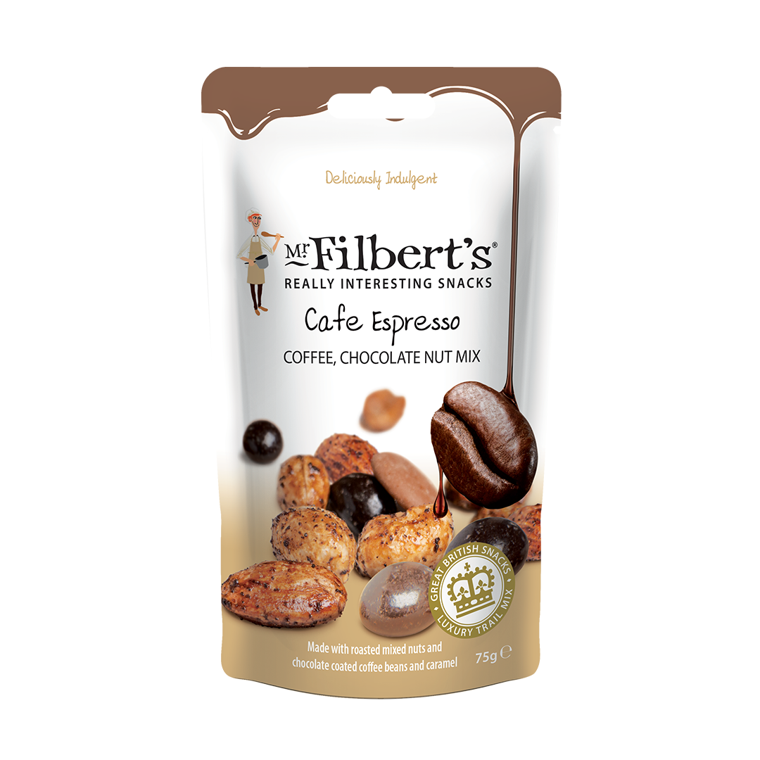 Mr Filberts Cafe Espresso Coffee Chocolate Nut Mix 75g