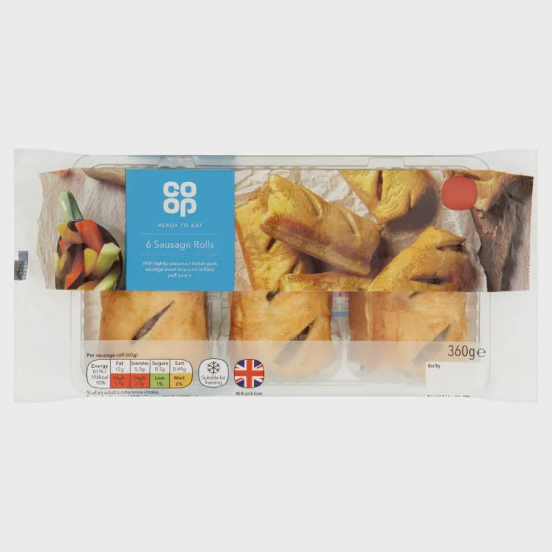 Co op Sausage Roll 6pk 360g