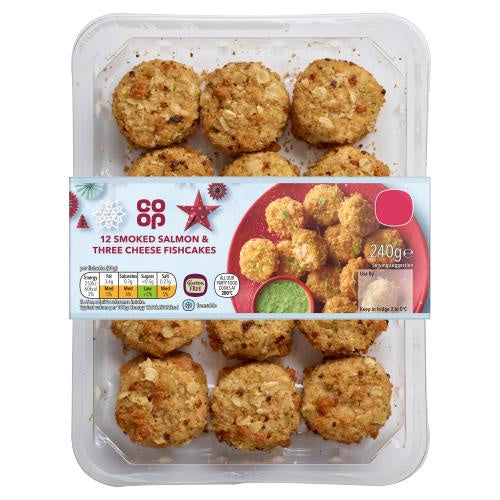 Co op 12 Smoked Salmon & 3 Cheese Fishcakes