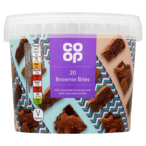 Co op 20 Brownie Bites Tub