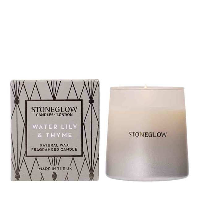 Geometric - Water Lily & Thyme Candle Tin