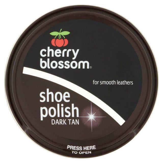 Cherry Blossom Shoe Polish Dark Tan 50ml