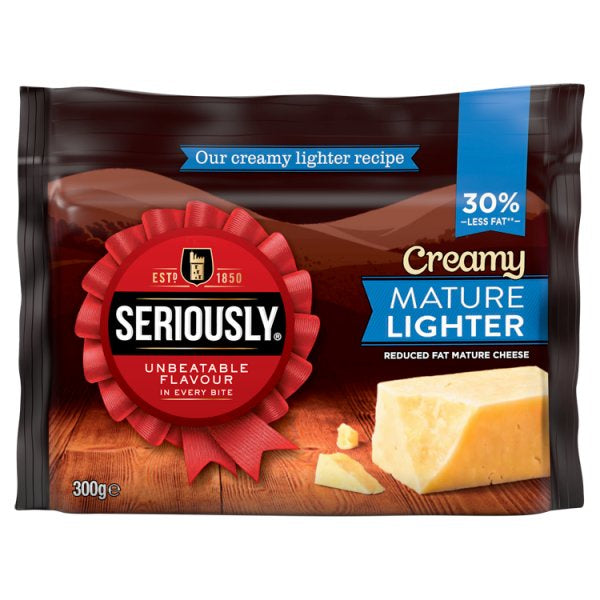 Seriously Creamy Mature Cheddar Lighter 300g