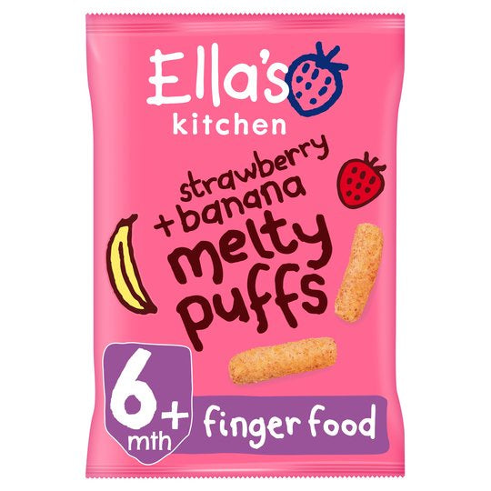 Ellas Kitchen Strawberries & Banana Melty Puffs 20g