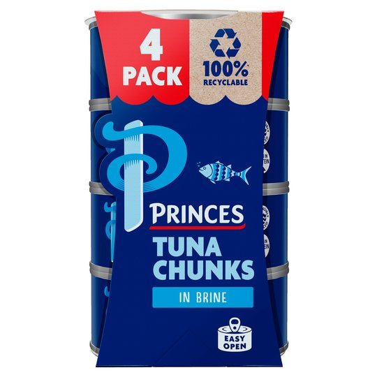 Princes Tuna Chunks in Brine 4x145g