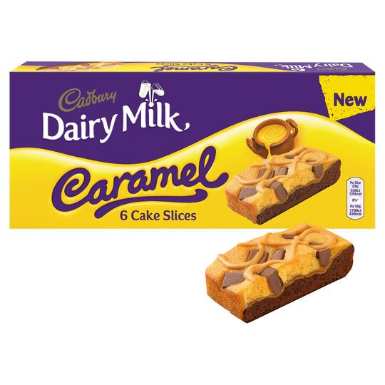 Cadbury Caramel Cake Slice 6pk