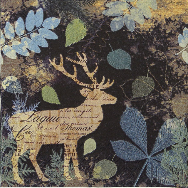 Autumn Deer Large Napkin